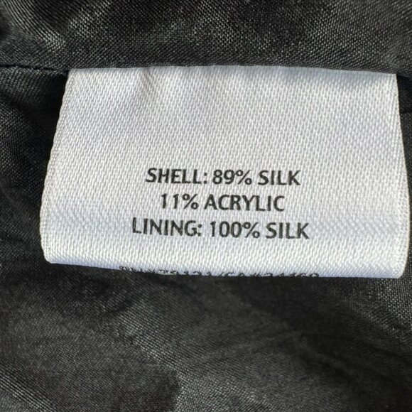 Eileen Fisher Eclipse Jacquard Silk Jacket Women's Size Small Artsy Lagenlook - Picture 11 of 12